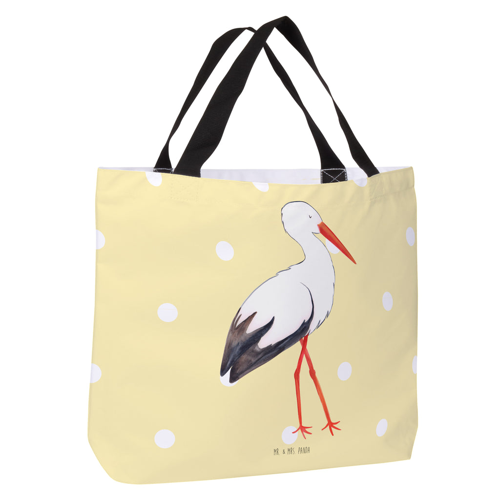 Shopper Storch Beutel, Einkaufstasche, Tasche, Strandtasche, Einkaufsbeutel, Shopper, Schultasche, Freizeittasche, Tragebeutel, Schulbeutel, Alltagstasche, Tiermotive, Gute Laune, lustige Sprüche, Tiere, Storch, Störche, Schwangerschaft, Geburt, Mutter, Mütter, Mutter werden, Schwanger, Babybauch, Baby