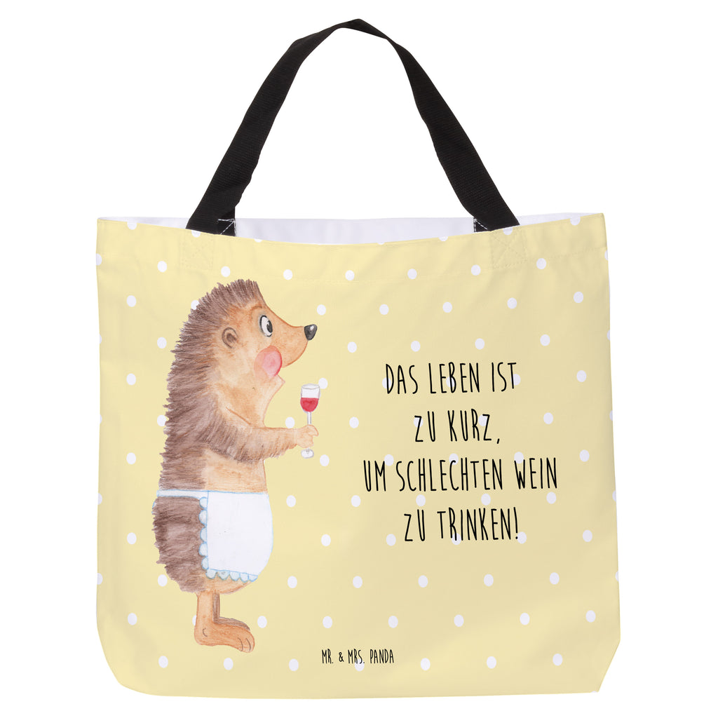 Shopper Igel mit Wein Beutel, Einkaufstasche, Tasche, Strandtasche, Einkaufsbeutel, Shopper, Schultasche, Freizeittasche, Tragebeutel, Schulbeutel, Alltagstasche, Tiermotive, Gute Laune, lustige Sprüche, Tiere, Wein Spruch, Igel, Geschenk Weintrinker, Geschenk Weinliebhaber, Wein Deko, Weinglas, Rotwein, Weißwein, Wein trinken