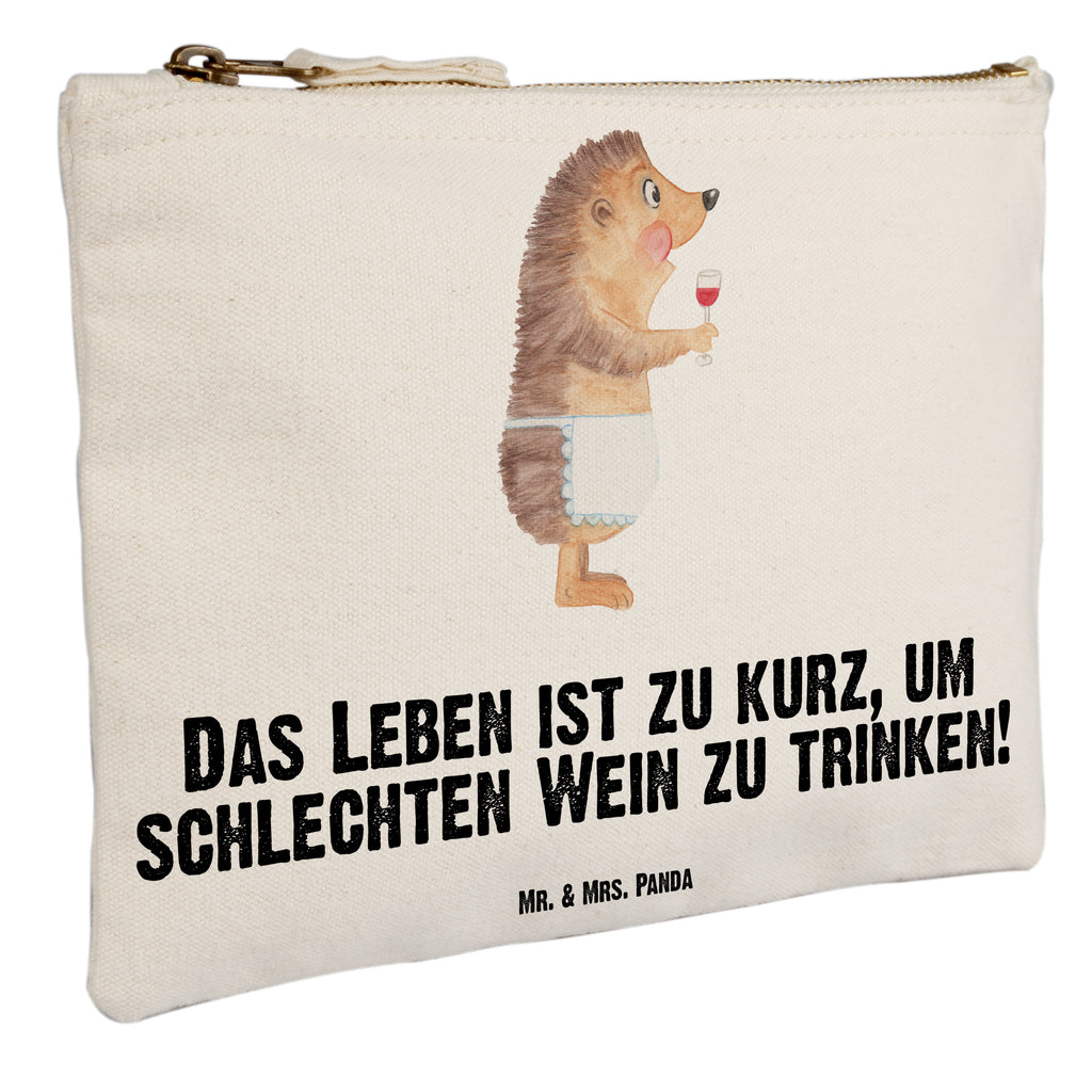 Schminktasche Igel mit Wein Schminktasche, Kosmetiktasche, Kosmetikbeutel, Stiftemäppchen, Etui, Federmappe, Makeup, XXL, Schminketui, Kosmetiketui, Schlamperetui, Tiermotive, Gute Laune, lustige Sprüche, Tiere, Wein Spruch, Igel, Geschenk Weintrinker, Geschenk Weinliebhaber, Wein Deko, Weinglas, Rotwein, Weißwein, Wein trinken