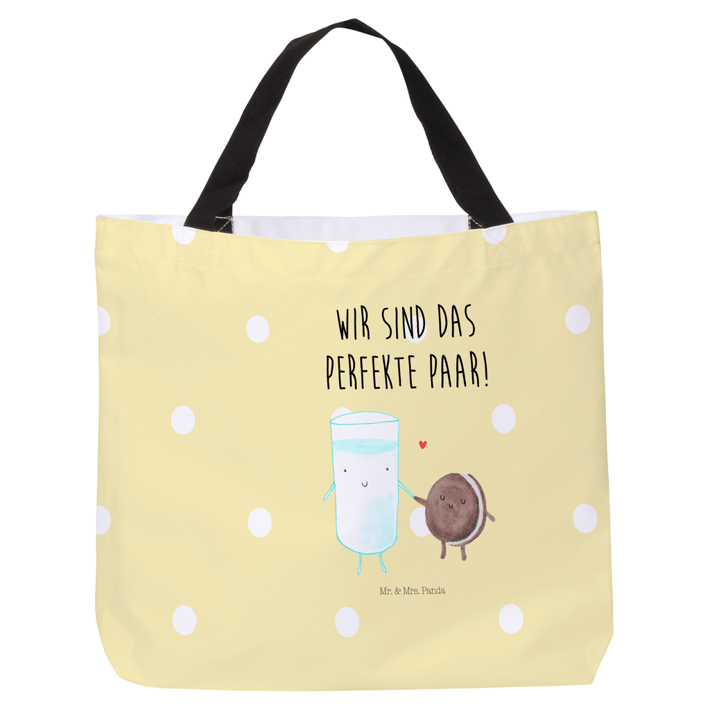 Shopper Milch & Keks Beutel, Einkaufstasche, Tasche, Strandtasche, Einkaufsbeutel, Shopper, Schultasche, Freizeittasche, Tragebeutel, Schulbeutel, Alltagstasche, Tiermotive, Gute Laune, lustige Sprüche, Tiere, Milk, Cookie, Milch, Keks, Kekse, Kaffee, Einladung Frühstück, Motiv süß, romantisch, perfektes Paar