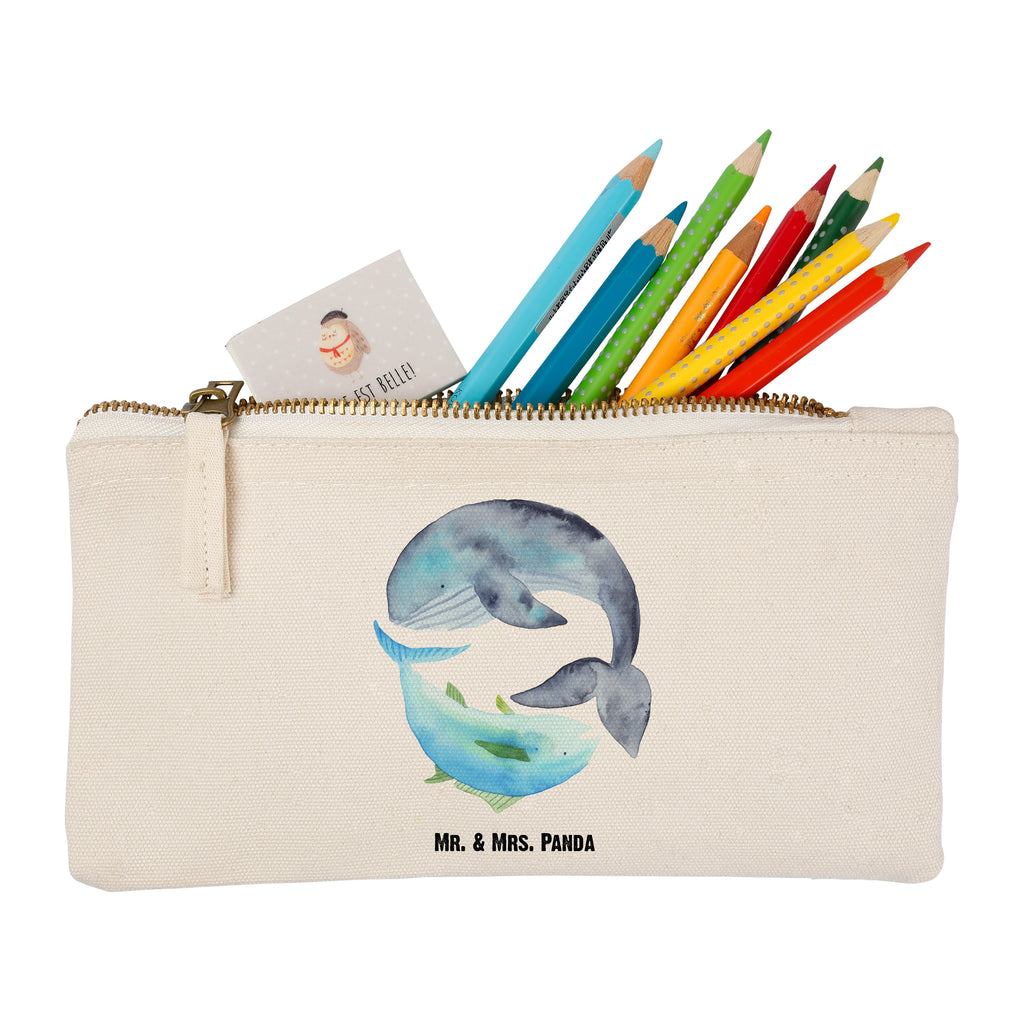 Schminktasche Walfisch & Thunfisch Schminktasche, Kosmetiktasche, Kosmetikbeutel, Stiftemäppchen, Etui, Federmappe, Makeup, XXL, Schminketui, Kosmetiketui, Schlamperetui, Tiermotive, Gute Laune, lustige Sprüche, Tiere, Wal, Wahl, Tunfisch, Wortwitz lustig, Spruch lustig, Flachwitz, Witz, Spruch des Tages, Flachwitz Geschenk