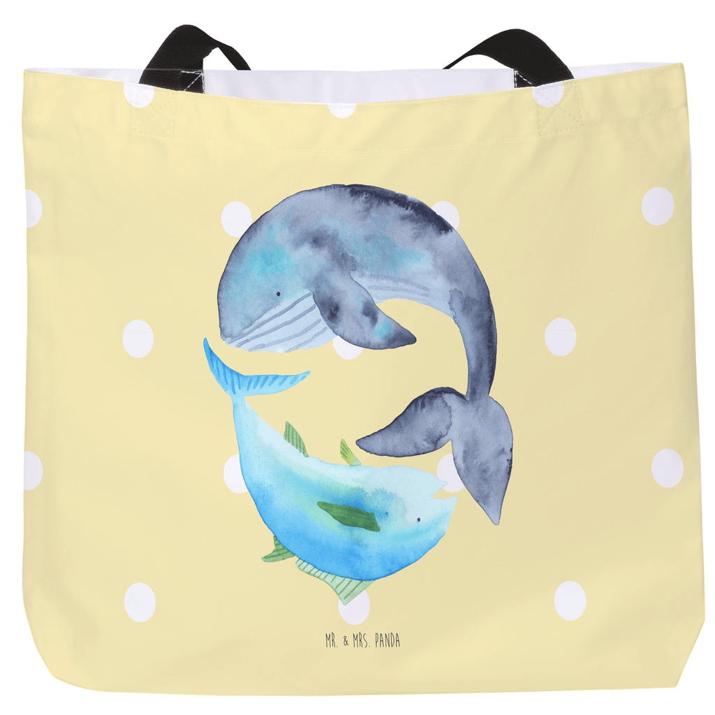 Shopper Walfisch & Thunfisch Beutel, Einkaufstasche, Tasche, Strandtasche, Einkaufsbeutel, Shopper, Schultasche, Freizeittasche, Tragebeutel, Schulbeutel, Alltagstasche, Tiermotive, Gute Laune, lustige Sprüche, Tiere, Wal, Wahl, Tunfisch, Wortwitz lustig, Spruch lustig, Flachwitz, Witz, Spruch des Tages, Flachwitz Geschenk