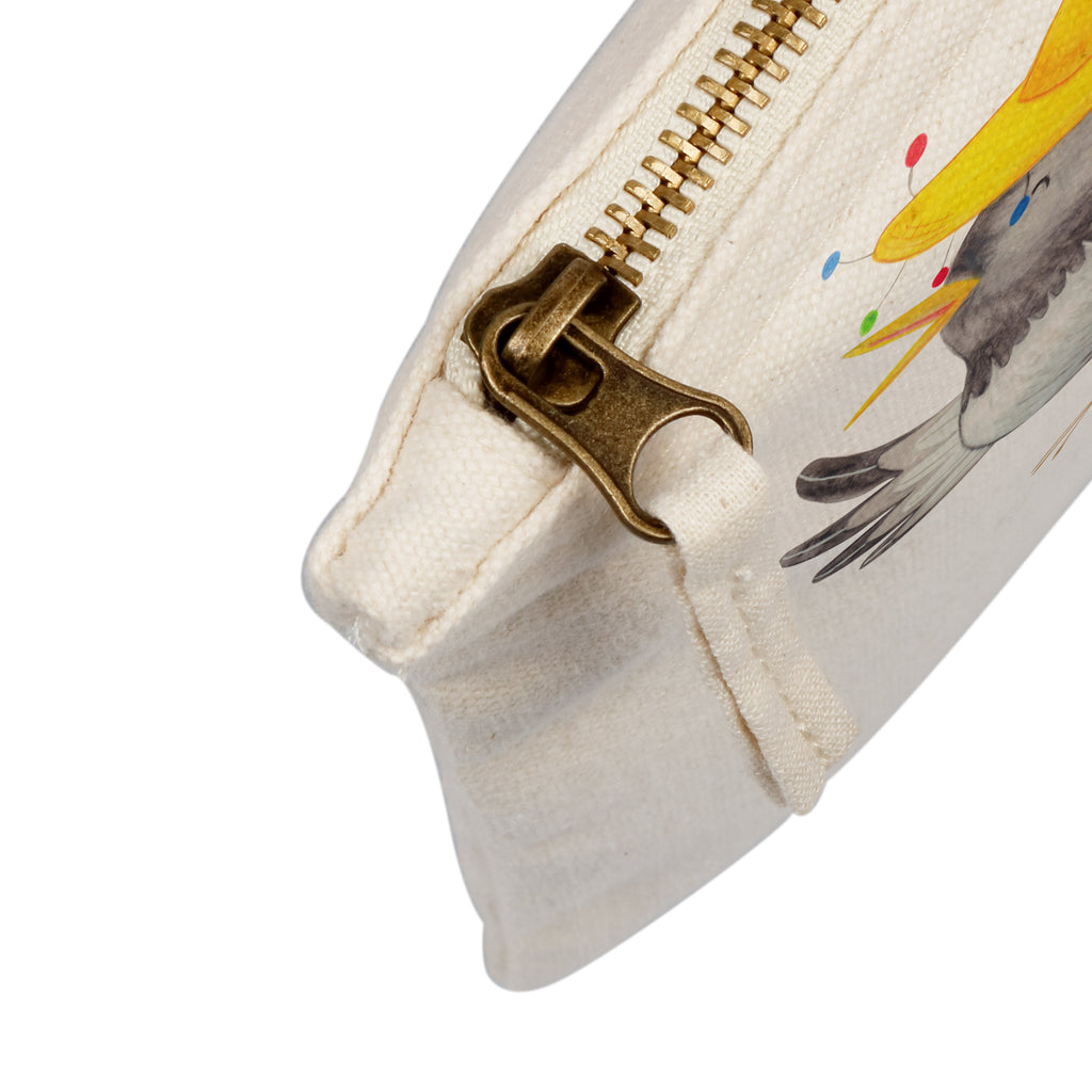 Schminktasche Rabe mit Sombrero Schminktasche, Kosmetiktasche, Kosmetikbeutel, Stiftemäppchen, Etui, Federmappe, Makeup, XXL, Schminketui, Kosmetiketui, Schlamperetui, Tiermotive, Gute Laune, lustige Sprüche, Tiere, Rabe, Vogel, Vögel, Spruch positiv, fröhlich sein, glücklich sein, Glück Spruch, froh, Elster, Motivation