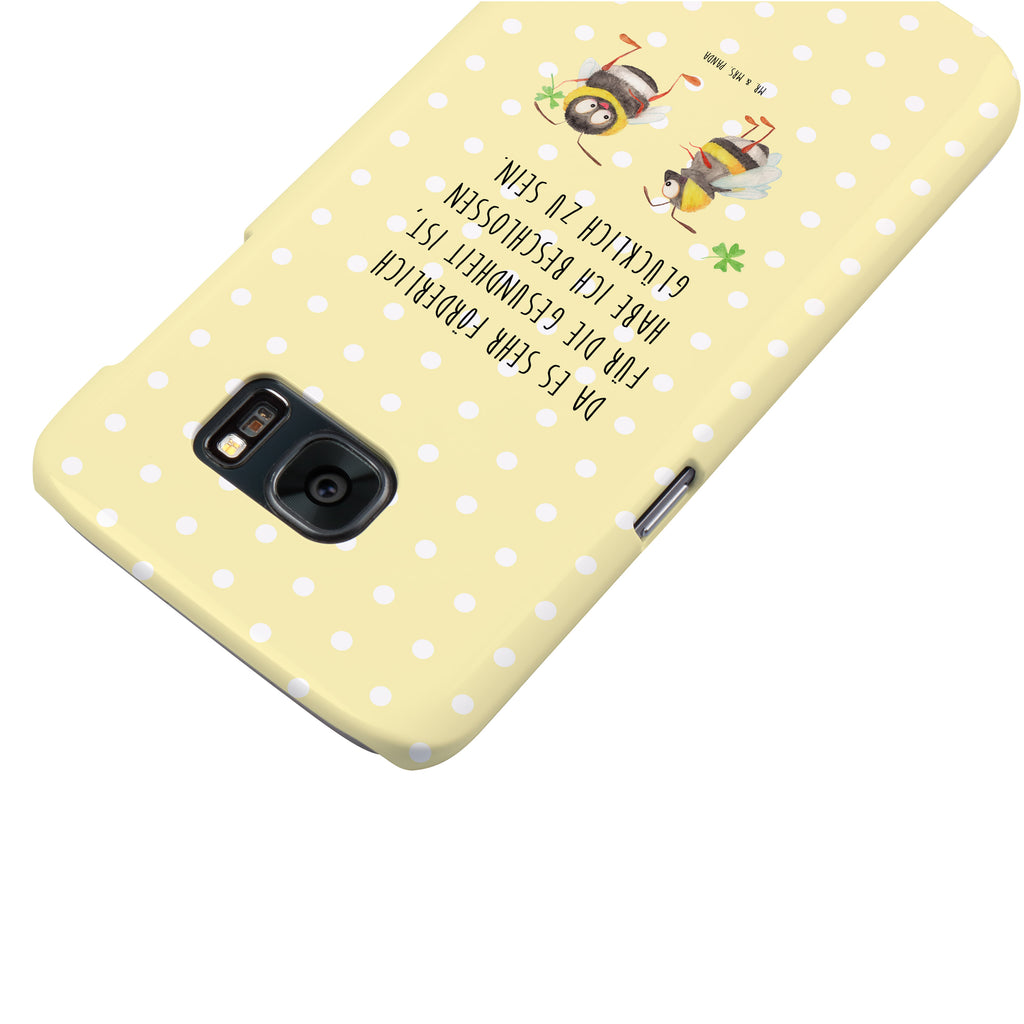 Samsung Galaxy S7 Handyhülle Hummeln mit Kleeblatt Handycover, Handyhülle, Cover, Handy, Hülle, Samsung, Samsung Galaxy S7, süße Tiermotive, gute Laune, lustige Sprüche, Tiere, Hummel, Biene, Spruch positiv, Biene Deko, Spruch schön, glücklich sein, glücklich werden, Spruch fröhlich