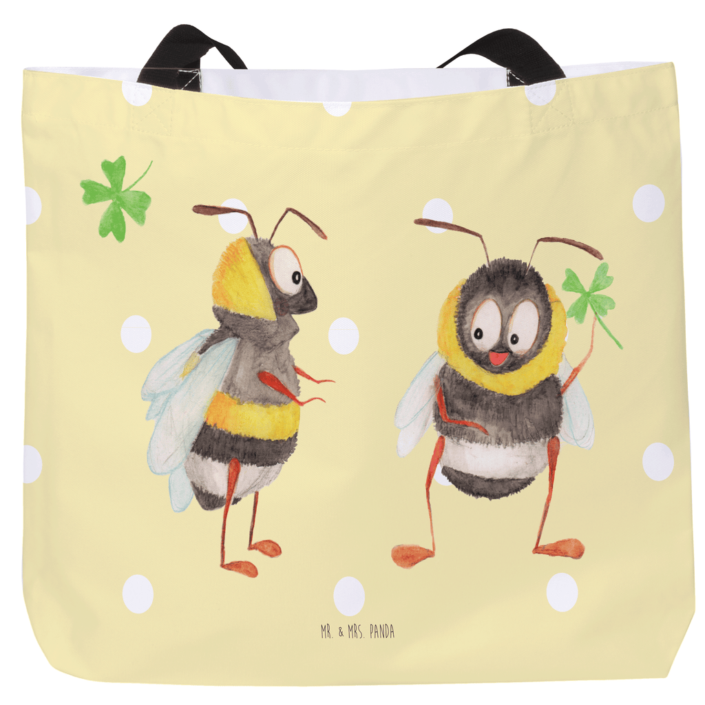 Shopper Hummeln mit Kleeblatt Beutel, Einkaufstasche, Tasche, Strandtasche, Einkaufsbeutel, Shopper, Schultasche, Freizeittasche, Tragebeutel, Schulbeutel, Alltagstasche, Tiermotive, Gute Laune, lustige Sprüche, Tiere, Hummel, Biene, Spruch positiv, Biene Deko, Spruch schön, glücklich sein, glücklich werden, Spruch fröhlich