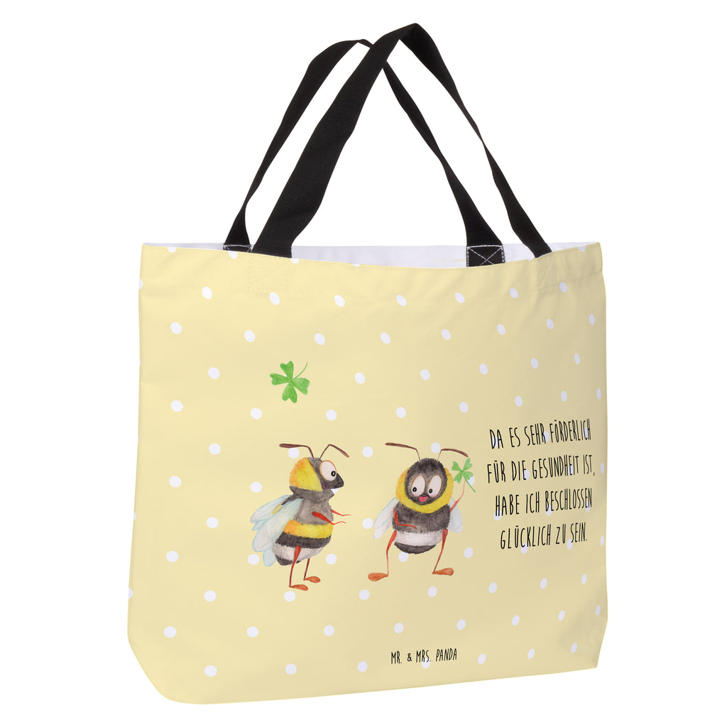 Shopper Hummeln mit Kleeblatt Beutel, Einkaufstasche, Tasche, Strandtasche, Einkaufsbeutel, Shopper, Schultasche, Freizeittasche, Tragebeutel, Schulbeutel, Alltagstasche, Tiermotive, Gute Laune, lustige Sprüche, Tiere, Hummel, Biene, Spruch positiv, Biene Deko, Spruch schön, glücklich sein, glücklich werden, Spruch fröhlich