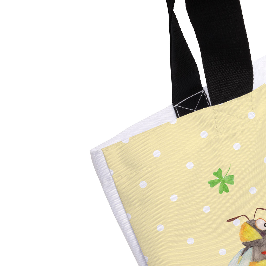 Shopper Hummeln mit Kleeblatt Beutel, Einkaufstasche, Tasche, Strandtasche, Einkaufsbeutel, Shopper, Schultasche, Freizeittasche, Tragebeutel, Schulbeutel, Alltagstasche, Tiermotive, Gute Laune, lustige Sprüche, Tiere, Hummel, Biene, Spruch positiv, Biene Deko, Spruch schön, glücklich sein, glücklich werden, Spruch fröhlich