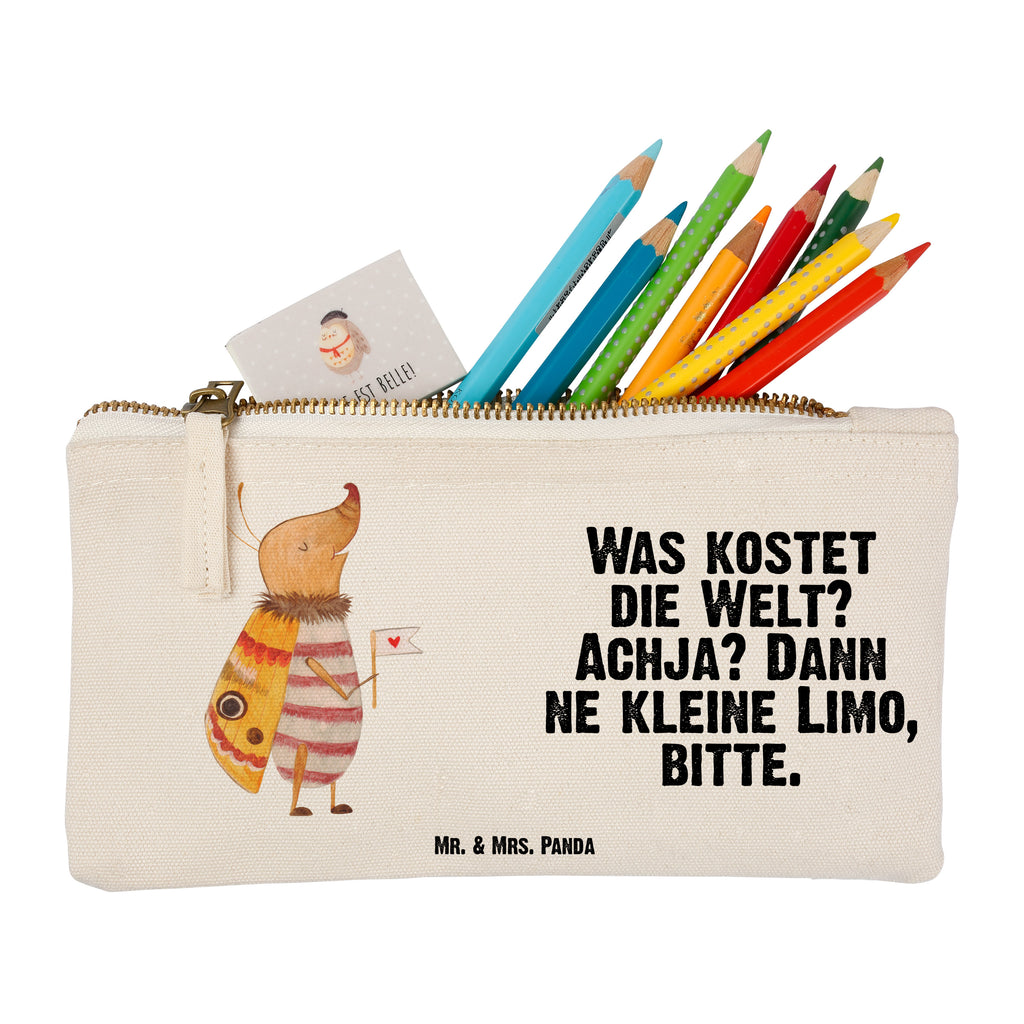 Schminktasche Nachtfalter mit Fähnchen Schminktasche, Kosmetiktasche, Kosmetikbeutel, Stiftemäppchen, Etui, Federmappe, Makeup, XXL, Schminketui, Kosmetiketui, Schlamperetui, Tiermotive, Gute Laune, lustige Sprüche, Tiere, Nachtfalter, Käfer, Spruch lustig, Spruch witzig, süß, niedlich, Küche Deko, Was kostet die Welt