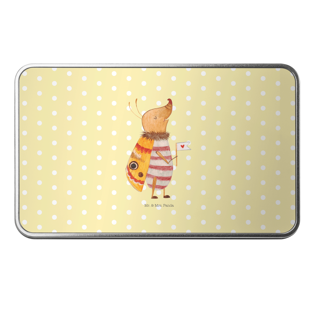 Metalldose rechteckig Nachtfalter mit Fähnchen Blechdose, Metalldose, Blechbox, Container, Keksdose, Vorratsdose, Vorratsbox, Döschen, Versperbox, Vesperdose, Aufbewahrungsdose, Aufbewahrungsbox, Aluminiumdose, Dose, Tiermotive, Gute Laune, lustige Sprüche, Tiere, Nachtfalter, Käfer, Spruch lustig, Spruch witzig, süß, niedlich, Küche Deko, Was kostet die Welt