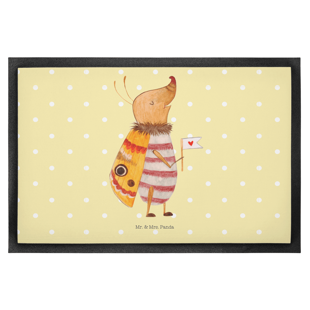 Fußmatte Nachtfalter mit Fähnchen Nachtfalter, Käfer, Spruch lustig, Spruch witzig, süß, niedlich, Küche Deko, Was kostet die Welt Türvorleger, Schmutzmatte, Fußabtreter, Matte, Schmutzfänger, Fußabstreifer, Schmutzfangmatte, Türmatte, Motivfußmatte,  Haustürmatte, Vorleger  süße Tiermotive, gute Laune, lustige Sprüche, Tiere