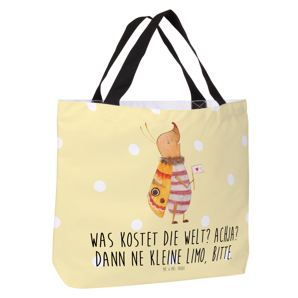 Shopper Nachtfalter mit Fähnchen Beutel, Einkaufstasche, Tasche, Strandtasche, Einkaufsbeutel, Shopper, Schultasche, Freizeittasche, Tragebeutel, Schulbeutel, Alltagstasche, Tiermotive, Gute Laune, lustige Sprüche, Tiere, Nachtfalter, Käfer, Spruch lustig, Spruch witzig, süß, niedlich, Küche Deko, Was kostet die Welt