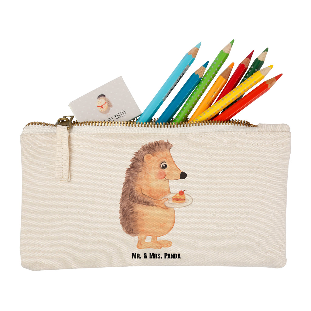 Schminktasche Igel mit Kuchenstück Schminktasche, Kosmetiktasche, Kosmetikbeutel, Stiftemäppchen, Etui, Federmappe, Makeup, XXL, Schminketui, Kosmetiketui, Schlamperetui, Tiermotive, Gute Laune, lustige Sprüche, Tiere, Igel, Essen Spruch, Kuchen, Backen Geschenk, Kuchen backen, Einladung Party, Geburtstagskuchen, Torte