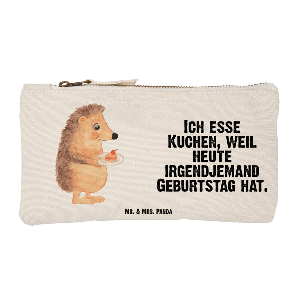 Schminktasche Igel mit Kuchenstück Schminktasche, Kosmetiktasche, Kosmetikbeutel, Stiftemäppchen, Etui, Federmappe, Makeup, XXL, Schminketui, Kosmetiketui, Schlamperetui, Tiermotive, Gute Laune, lustige Sprüche, Tiere, Igel, Essen Spruch, Kuchen, Backen Geschenk, Kuchen backen, Einladung Party, Geburtstagskuchen, Torte