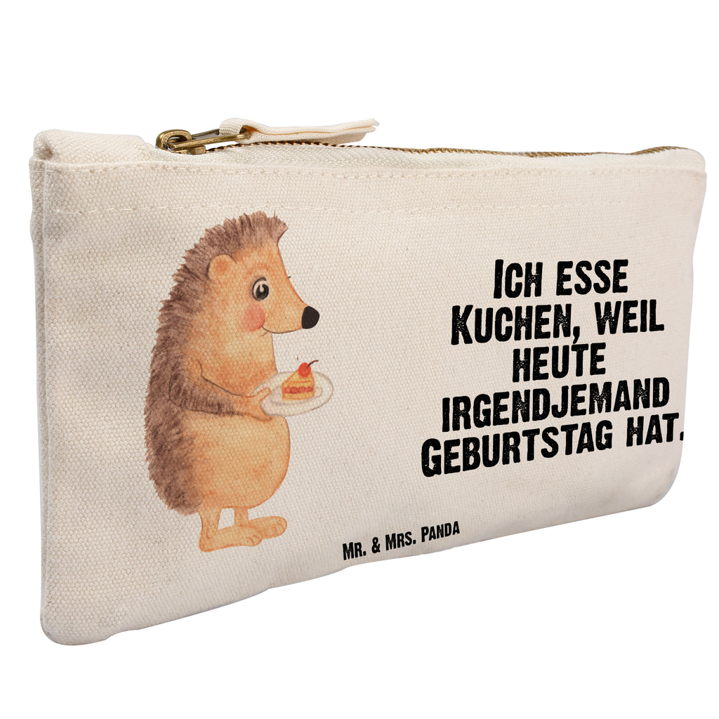 Schminktasche Igel mit Kuchenstück Schminktasche, Kosmetiktasche, Kosmetikbeutel, Stiftemäppchen, Etui, Federmappe, Makeup, XXL, Schminketui, Kosmetiketui, Schlamperetui, Tiermotive, Gute Laune, lustige Sprüche, Tiere, Igel, Essen Spruch, Kuchen, Backen Geschenk, Kuchen backen, Einladung Party, Geburtstagskuchen, Torte