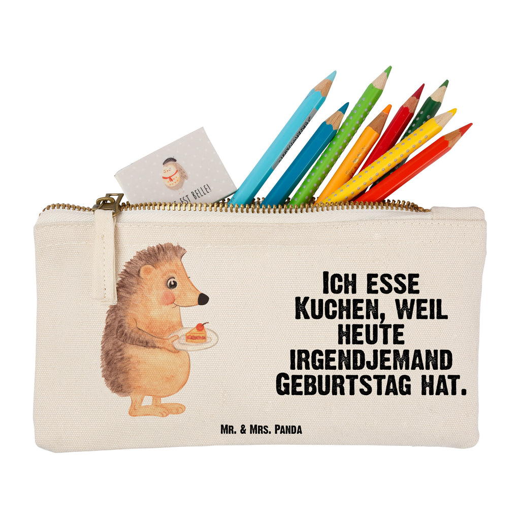 Schminktasche Igel mit Kuchenstück Schminktasche, Kosmetiktasche, Kosmetikbeutel, Stiftemäppchen, Etui, Federmappe, Makeup, XXL, Schminketui, Kosmetiketui, Schlamperetui, Tiermotive, Gute Laune, lustige Sprüche, Tiere, Igel, Essen Spruch, Kuchen, Backen Geschenk, Kuchen backen, Einladung Party, Geburtstagskuchen, Torte