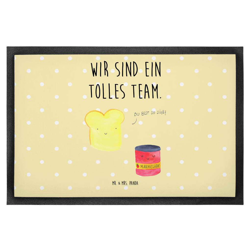 Fußmatte Toast & Marmelade Türvorleger, Schmutzmatte, Fußabtreter, Matte, Schmutzfänger, Fußabstreifer, Schmutzfangmatte, Türmatte, Motivfußmatte, Haustürmatte, Vorleger, Tiermotive, Gute Laune, lustige Sprüche, Tiere, Toast, Marmelade, Dreamteam, süße Postkarte, süß, Küche Deko, Küche Spruch, Frühstück Einladung, Brot, Toastbrot