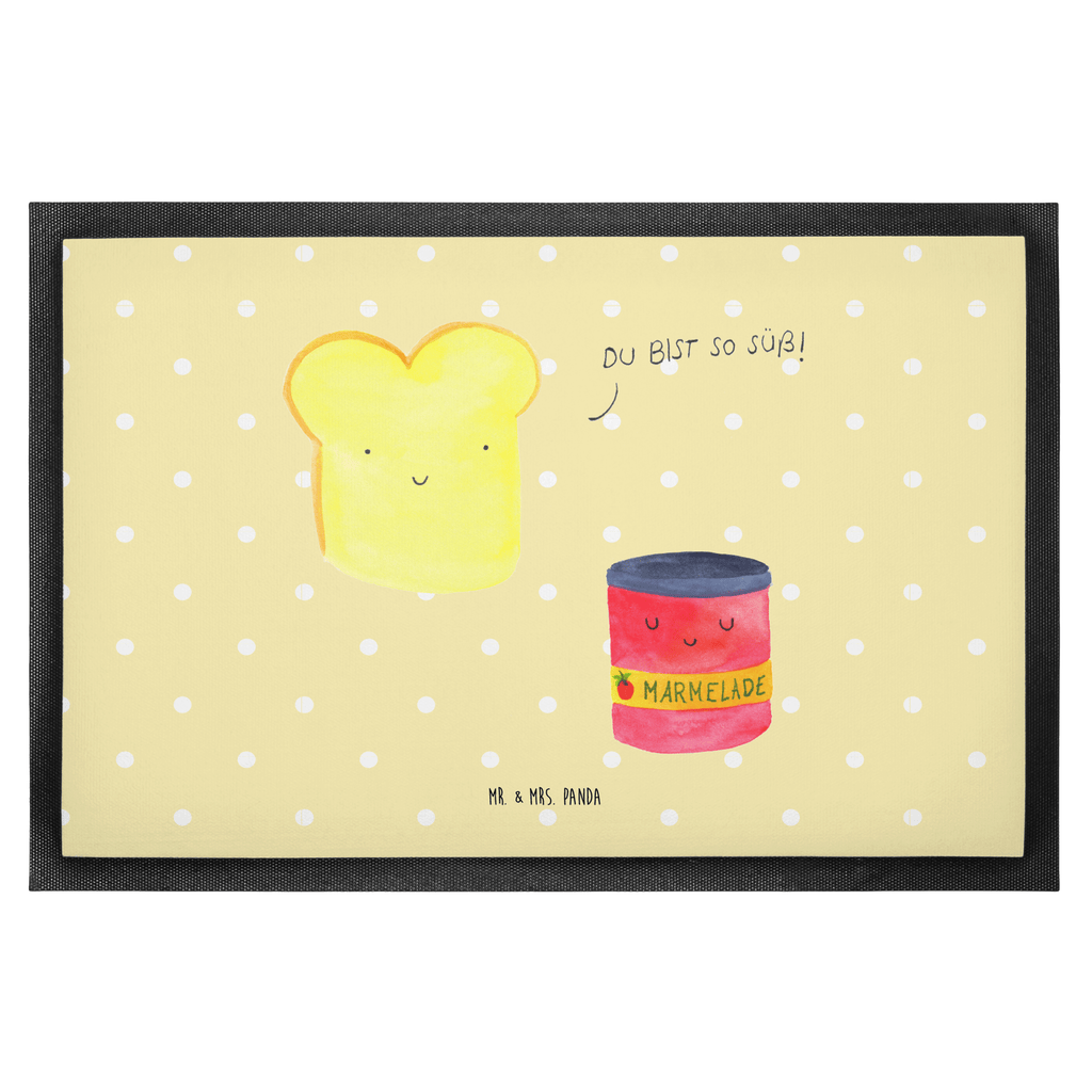 Fußmatte Toast & Marmelade Türvorleger, Schmutzmatte, Fußabtreter, Matte, Schmutzfänger, Fußabstreifer, Schmutzfangmatte, Türmatte, Motivfußmatte, Haustürmatte, Vorleger, Tiermotive, Gute Laune, lustige Sprüche, Tiere, Toast, Marmelade, Dreamteam, süße Postkarte, süß, Küche Deko, Küche Spruch, Frühstück Einladung, Brot, Toastbrot