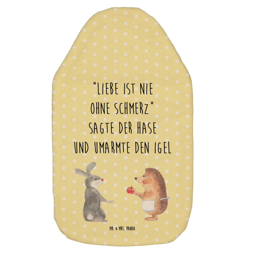 Wärmflasche Liebe ist nie ohne Schmerz Wärmekissen, Kinderwärmflasche, Körnerkissen, Wärmflaschenbezug, Wärmflasche mit Bezug, Tiermotive, Gute Laune, lustige Sprüche, Tiere, Igel und Hase, Igel, Hase, Liebe Spruch, Liebeskummer Geschenk, Herzschmerz, Trösten, Trennungsschmerz, Spruch romantisch