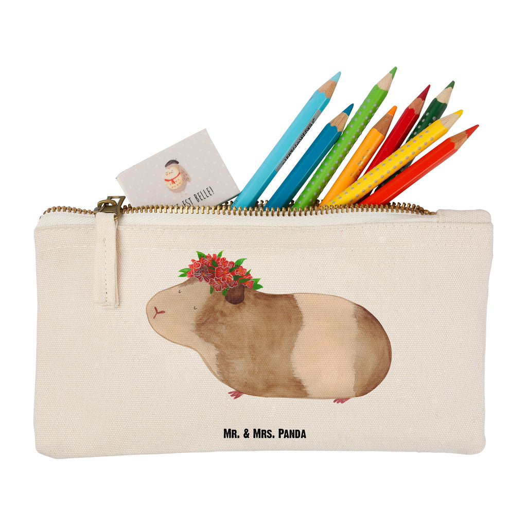 Schminktasche Meerschweinchen weise Schminktasche, Kosmetiktasche, Kosmetikbeutel, Stiftemäppchen, Etui, Federmappe, Makeup, XXL, Schminketui, Kosmetiketui, Schlamperetui, Tiermotive, Gute Laune, lustige Sprüche, Tiere, Meerschweinchen, Meerie, Meeries, Wunder, Blumenkind, Realität, Spruch, Weisheit, Motivation, Wunderland