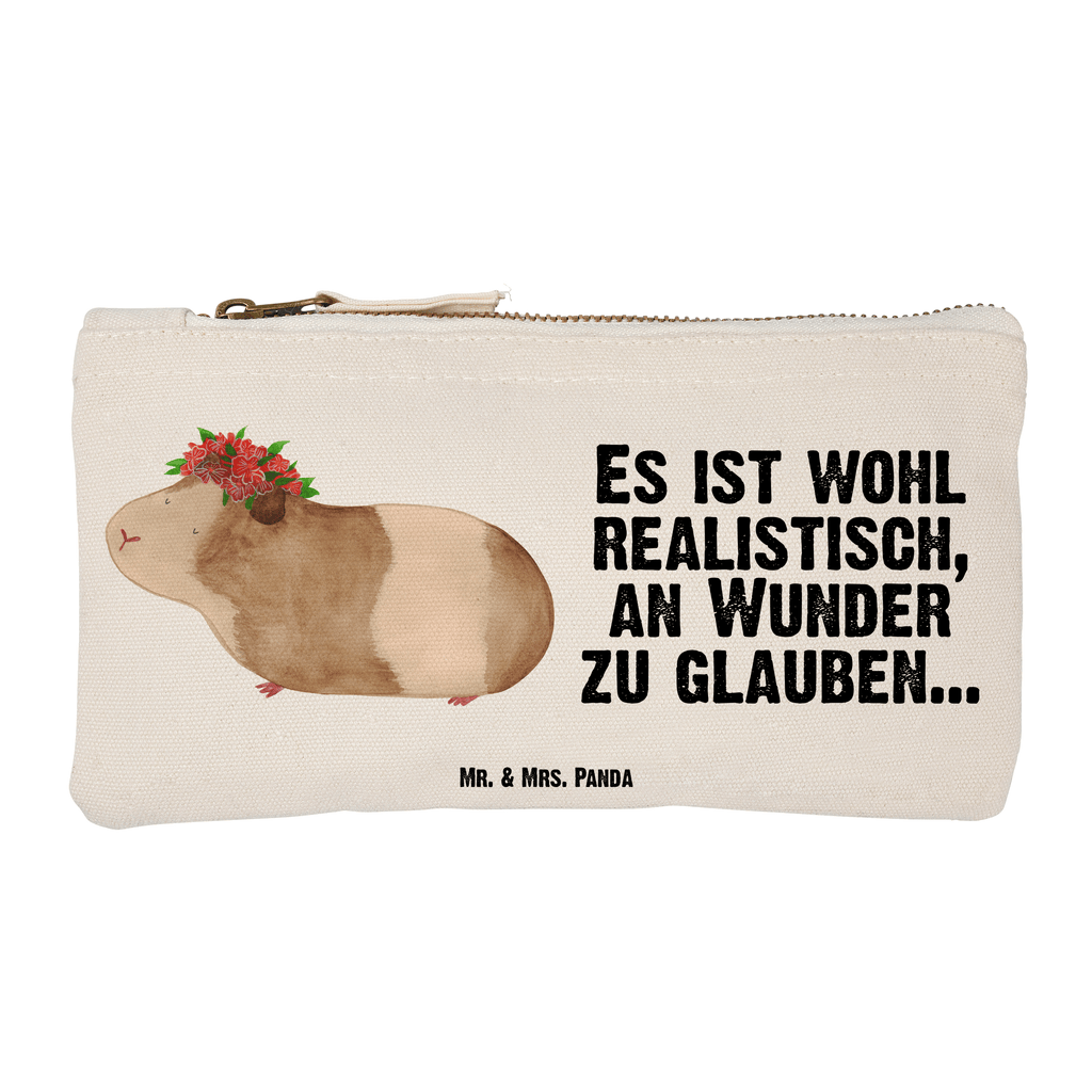 Schminktasche Meerschweinchen weise Schminktasche, Kosmetiktasche, Kosmetikbeutel, Stiftemäppchen, Etui, Federmappe, Makeup, XXL, Schminketui, Kosmetiketui, Schlamperetui, Tiermotive, Gute Laune, lustige Sprüche, Tiere, Meerschweinchen, Meerie, Meeries, Wunder, Blumenkind, Realität, Spruch, Weisheit, Motivation, Wunderland