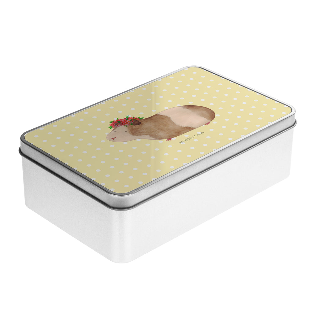 Metalldose rechteckig Meerschweinchen weise Blechdose, Metalldose, Blechbox, Container, Keksdose, Vorratsdose, Vorratsbox, Döschen, Versperbox, Vesperdose, Aufbewahrungsdose, Aufbewahrungsbox, Aluminiumdose, Dose, Tiermotive, Gute Laune, lustige Sprüche, Tiere, Meerschweinchen, Meerie, Meeries, Wunder, Blumenkind, Realität, Spruch, Weisheit, Motivation, Wunderland