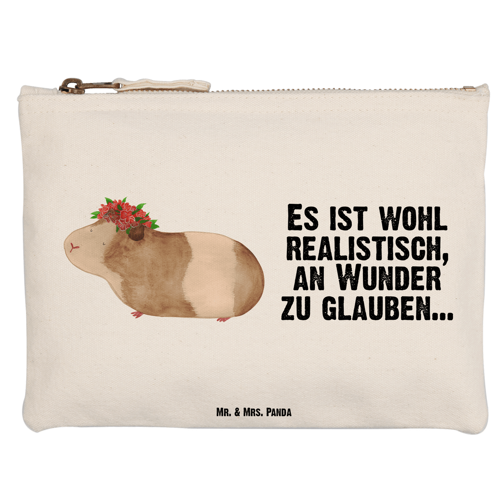 Schminktasche Meerschweinchen weise Schminktasche, Kosmetiktasche, Kosmetikbeutel, Stiftemäppchen, Etui, Federmappe, Makeup, XXL, Schminketui, Kosmetiketui, Schlamperetui, Tiermotive, Gute Laune, lustige Sprüche, Tiere, Meerschweinchen, Meerie, Meeries, Wunder, Blumenkind, Realität, Spruch, Weisheit, Motivation, Wunderland