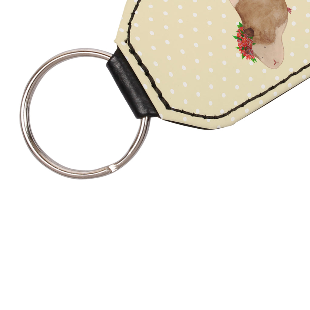 Rechteckig Schlüsselanhänger Meerschweinchen weise Schlüsselanhänger, Anhänger, Taschenanhänger, Glücksbringer, Schutzengel, Tiermotive, Gute Laune, lustige Sprüche, Tiere, Meerschweinchen, Meerie, Meeries, Wunder, Blumenkind, Realität, Spruch, Weisheit, Motivation, Wunderland