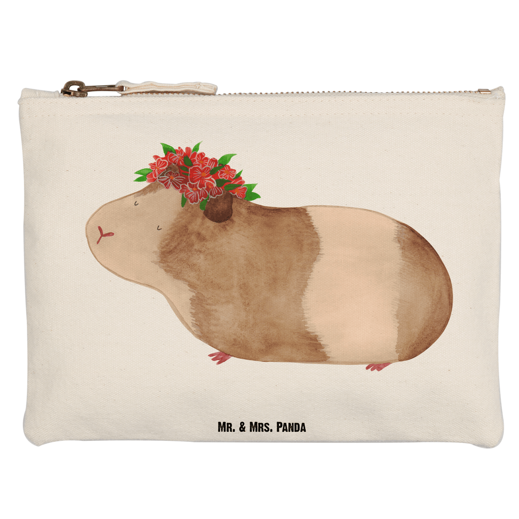 Schminktasche Meerschweinchen weise Schminktasche, Kosmetiktasche, Kosmetikbeutel, Stiftemäppchen, Etui, Federmappe, Makeup, XXL, Schminketui, Kosmetiketui, Schlamperetui, Tiermotive, Gute Laune, lustige Sprüche, Tiere, Meerschweinchen, Meerie, Meeries, Wunder, Blumenkind, Realität, Spruch, Weisheit, Motivation, Wunderland