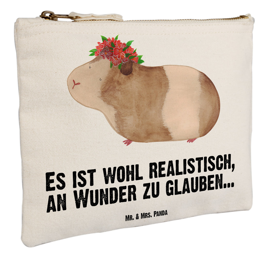 Schminktasche Meerschweinchen weise Schminktasche, Kosmetiktasche, Kosmetikbeutel, Stiftemäppchen, Etui, Federmappe, Makeup, XXL, Schminketui, Kosmetiketui, Schlamperetui, Tiermotive, Gute Laune, lustige Sprüche, Tiere, Meerschweinchen, Meerie, Meeries, Wunder, Blumenkind, Realität, Spruch, Weisheit, Motivation, Wunderland