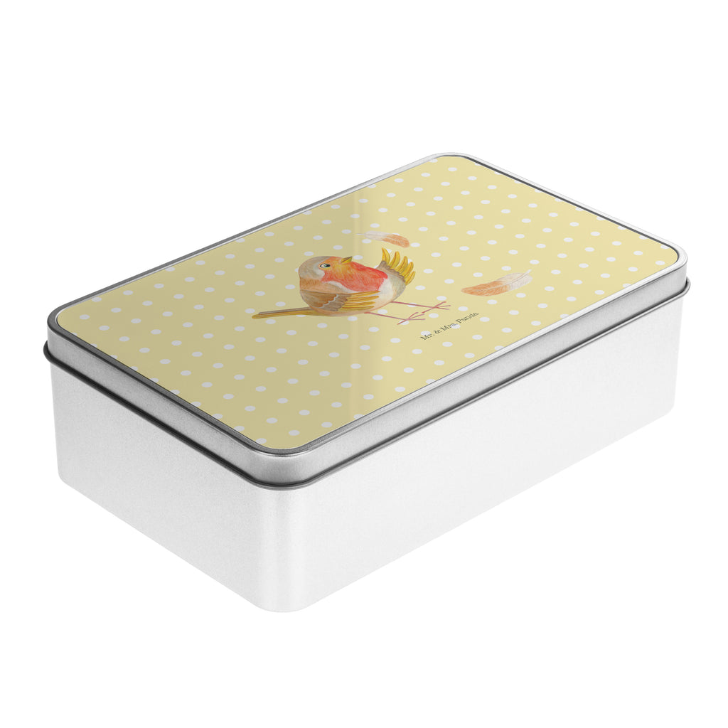 Metalldose rechteckig Rotkehlchen mit Federn Blechdose, Metalldose, Blechbox, Container, Keksdose, Vorratsdose, Vorratsbox, Döschen, Versperbox, Vesperdose, Aufbewahrungsdose, Aufbewahrungsbox, Aluminiumdose, Dose, Tiermotive, Gute Laune, lustige Sprüche, Tiere, What if i fall, Rotkehlchen, Spruch Motivation, Spruch Mut, Vogel, Motivation Sprüche, Motivationsbilder, fliegen