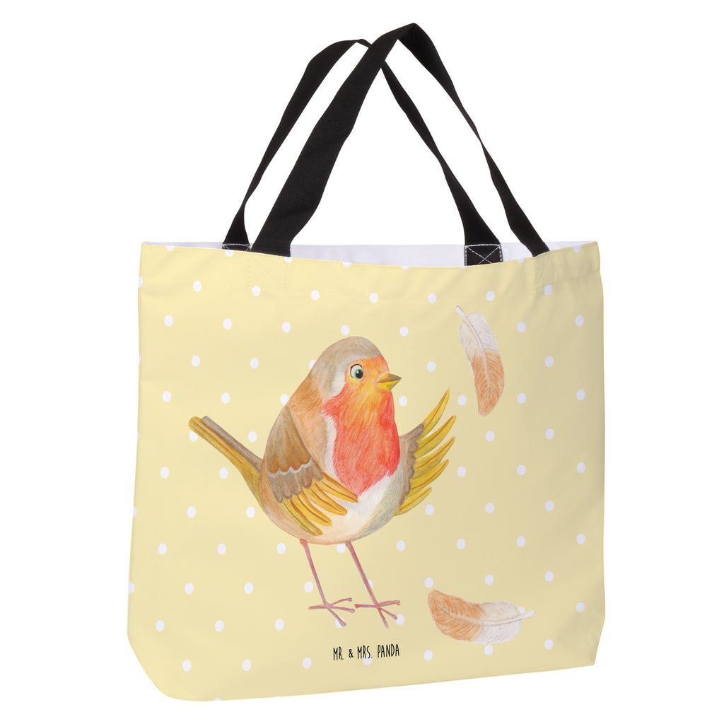 Shopper Rotkehlchen mit Federn Beutel, Einkaufstasche, Tasche, Strandtasche, Einkaufsbeutel, Shopper, Schultasche, Freizeittasche, Tragebeutel, Schulbeutel, Alltagstasche, Tiermotive, Gute Laune, lustige Sprüche, Tiere, What if i fall, Rotkehlchen, Spruch Motivation, Spruch Mut, Vogel, Motivation Sprüche, Motivationsbilder, fliegen