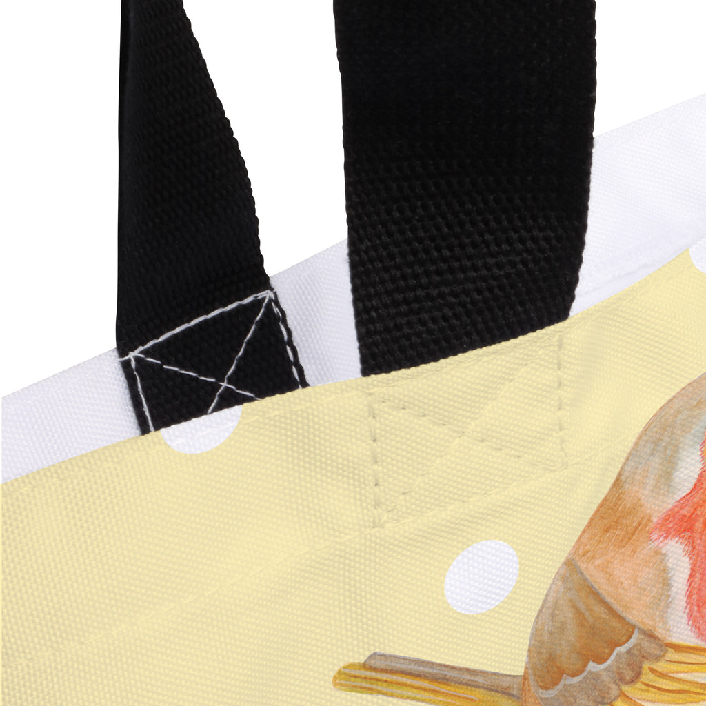 Shopper Rotkehlchen mit Federn Beutel, Einkaufstasche, Tasche, Strandtasche, Einkaufsbeutel, Shopper, Schultasche, Freizeittasche, Tragebeutel, Schulbeutel, Alltagstasche, Tiermotive, Gute Laune, lustige Sprüche, Tiere, What if i fall, Rotkehlchen, Spruch Motivation, Spruch Mut, Vogel, Motivation Sprüche, Motivationsbilder, fliegen