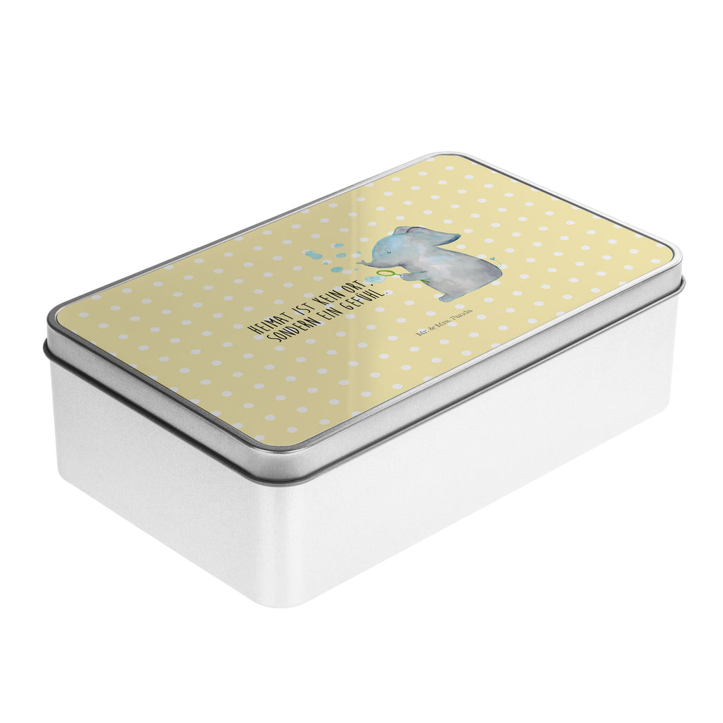 Metalldose rechteckig Elefant Seifenblasen Blechdose, Metalldose, Blechbox, Container, Keksdose, Vorratsdose, Vorratsbox, Döschen, Versperbox, Vesperdose, Aufbewahrungsdose, Aufbewahrungsbox, Aluminiumdose, Dose, Tiermotive, Gute Laune, lustige Sprüche, Tiere, Elefant, Elefanten, Dickhäter, Rüsseltier, Seifenblasen, Liebe, Heimat, Gefühl. Daheim, Liebesbeweis, Liebesspruch