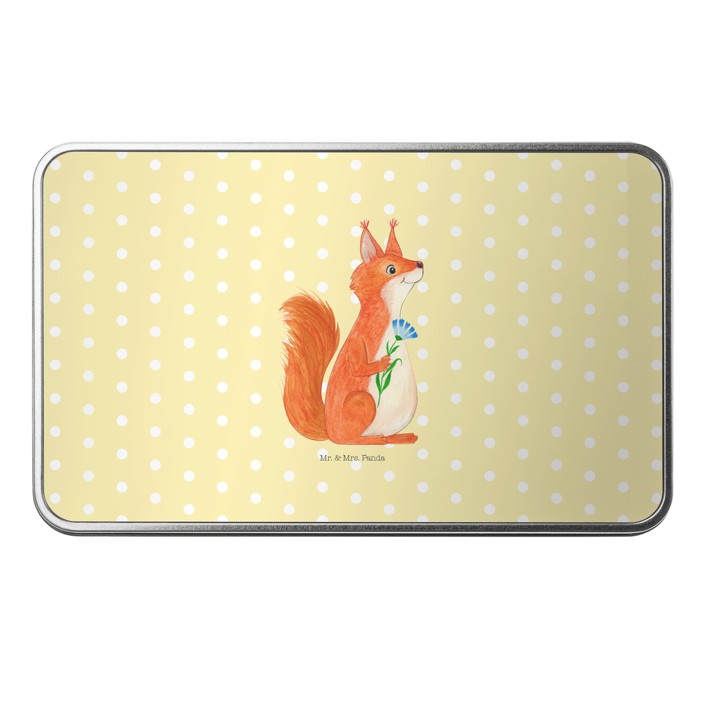 Metalldose rechteckig Eichhörnchen Blume Blechdose, Metalldose, Blechbox, Container, Keksdose, Vorratsdose, Vorratsbox, Döschen, Versperbox, Vesperdose, Aufbewahrungsdose, Aufbewahrungsbox, Aluminiumdose, Dose, Tiermotive, Gute Laune, lustige Sprüche, Tiere, Eichhörnchen, Eichhorn, Spruch positiv, Lachen, Spaß, Motivation Sprüche, Motivation Bilder, glücklich Spruch, Spruch Deko