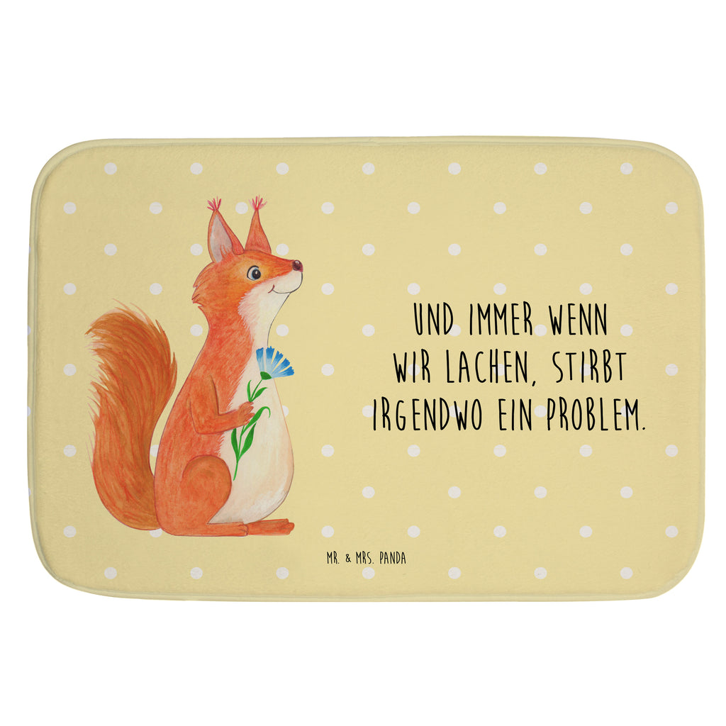 Badvorleger Eichhörnchen Blume Badematte, Badteppich, Duschvorleger, Badezimmerteppich, Badezimmermatte, Badvorleger, Duschmatte, Duschteppich, Tiermotive, Gute Laune, lustige Sprüche, Tiere, Eichhörnchen, Eichhorn, Spruch positiv, Lachen, Spaß, Motivation Sprüche, Motivation Bilder, glücklich Spruch, Spruch Deko