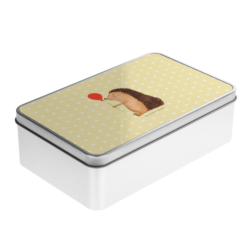 Metalldose rechteckig Igel mit Luftballon Blechdose, Metalldose, Blechbox, Container, Keksdose, Vorratsdose, Vorratsbox, Döschen, Versperbox, Vesperdose, Aufbewahrungsdose, Aufbewahrungsbox, Aluminiumdose, Dose, Tiermotive, Gute Laune, lustige Sprüche, Tiere, Igel, Geburtstag, Herzlichen Glückwunsch, Glückwunsch, Geburtstagskind, Ballon, Happy Birthday