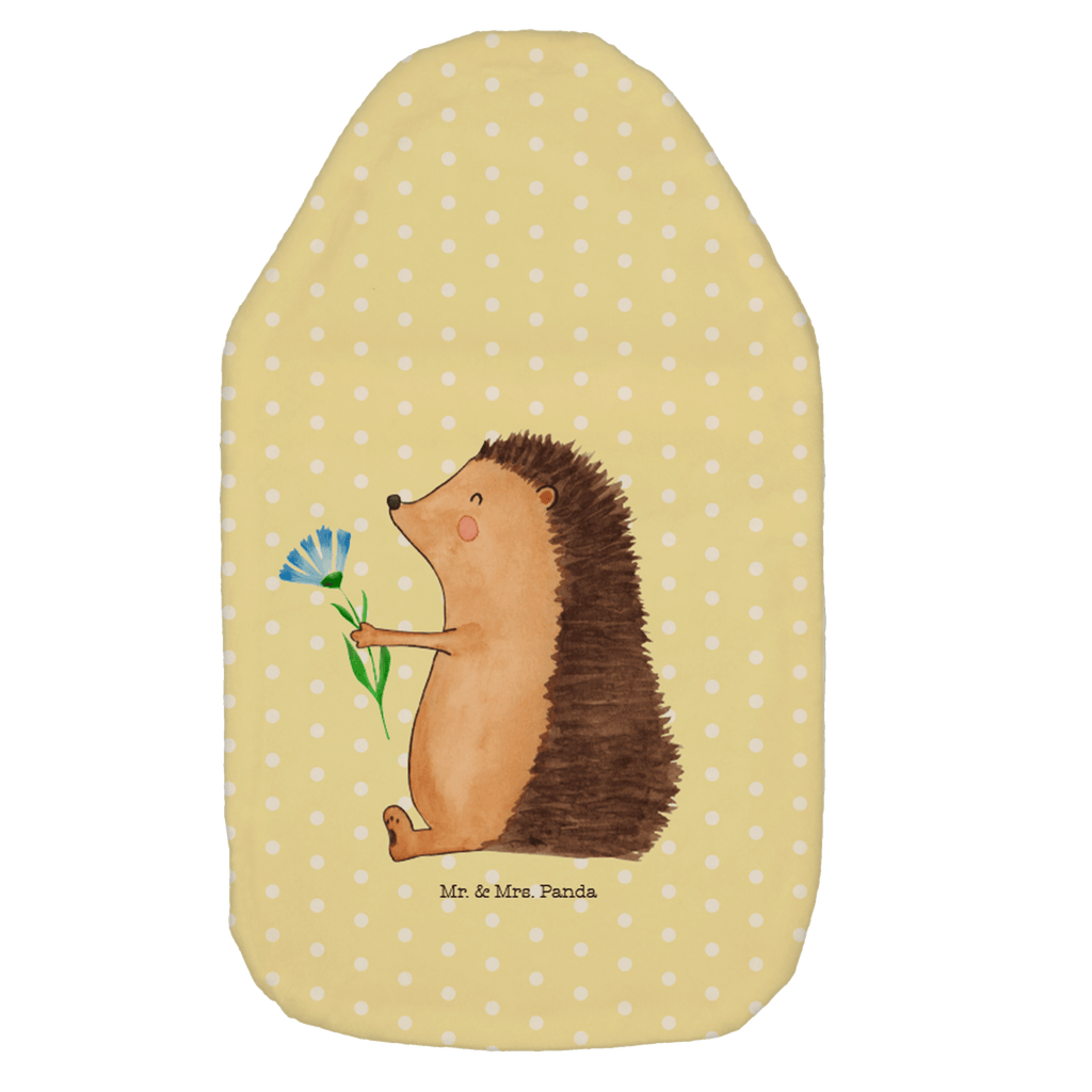 Wärmflasche Igel mit Blume Wärmekissen, Kinderwärmflasche, Körnerkissen, Wärmflaschenbezug, Wärmflasche mit Bezug, Tiermotive, Gute Laune, lustige Sprüche, Tiere, Igel, Gute Besserung, Genesungswünsche, Krankheit, Krankenhaus, krank, Besuch