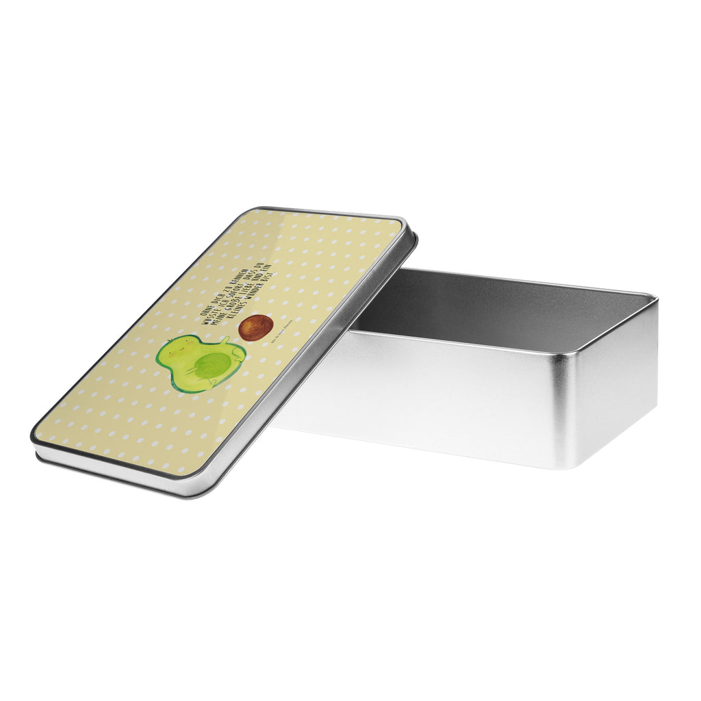 Metalldose rechteckig Avocado rollt Kern Blechdose, Metalldose, Blechbox, Container, Keksdose, Vorratsdose, Vorratsbox, Döschen, Versperbox, Vesperdose, Aufbewahrungsdose, Aufbewahrungsbox, Aluminiumdose, Dose, Avocado, Veggie, Vegan, Gesund, Avocados, Schwanger, Geburt, Geburtstag, Säugling, Kind, erstes Kind, zur Geburt, Schwangerschaft, Babyparty, Baby, große Liebe, Liebe, Love