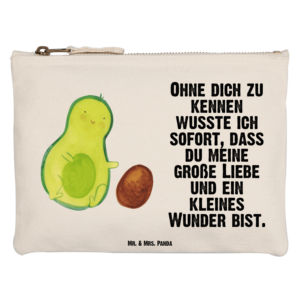 Schminktasche Avocado rollt Kern Schminktasche, Kosmetiktasche, Kosmetikbeutel, Stiftemäppchen, Etui, Federmappe, Makeup, XXL, Schminketui, Kosmetiketui, Schlamperetui, Avocado, Veggie, Vegan, Gesund, Avocados, Schwanger, Geburt, Geburtstag, Säugling, Kind, erstes Kind, zur Geburt, Schwangerschaft, Babyparty, Baby, große Liebe, Liebe, Love