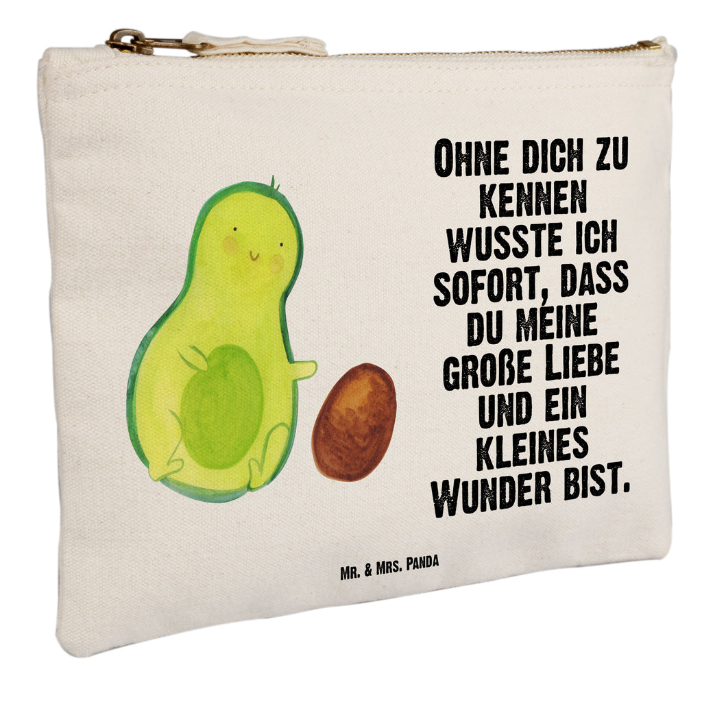 Schminktasche Avocado rollt Kern Schminktasche, Kosmetiktasche, Kosmetikbeutel, Stiftemäppchen, Etui, Federmappe, Makeup, XXL, Schminketui, Kosmetiketui, Schlamperetui, Avocado, Veggie, Vegan, Gesund, Avocados, Schwanger, Geburt, Geburtstag, Säugling, Kind, erstes Kind, zur Geburt, Schwangerschaft, Babyparty, Baby, große Liebe, Liebe, Love