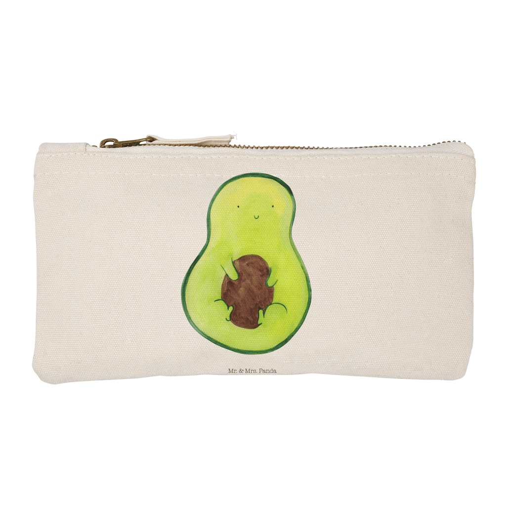 Schminktasche Avocado mit Kern Schminktasche, Kosmetiktasche, Kosmetikbeutel, Stiftemäppchen, Etui, Federmappe, Makeup, XXL, Schminketui, Kosmetiketui, Schlamperetui, Avocado, Veggie, Vegan, Gesund, Avokado, Avocadokern, Kern, Pflanze, Spruch Leben