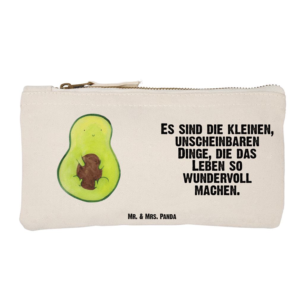 Schminktasche Avocado mit Kern Schminktasche, Kosmetiktasche, Kosmetikbeutel, Stiftemäppchen, Etui, Federmappe, Makeup, XXL, Schminketui, Kosmetiketui, Schlamperetui, Avocado, Veggie, Vegan, Gesund, Avokado, Avocadokern, Kern, Pflanze, Spruch Leben