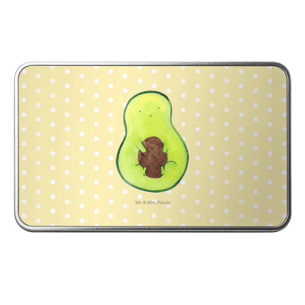 Metalldose rechteckig Avocado mit Kern Blechdose, Metalldose, Blechbox, Container, Keksdose, Vorratsdose, Vorratsbox, Döschen, Versperbox, Vesperdose, Aufbewahrungsdose, Aufbewahrungsbox, Aluminiumdose, Dose, Avocado, Veggie, Vegan, Gesund, Avokado, Avocadokern, Kern, Pflanze, Spruch Leben
