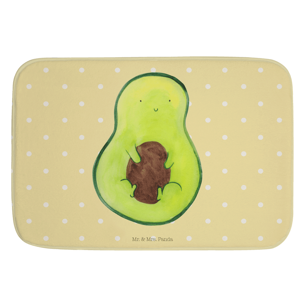 Badvorleger Avocado mit Kern Badematte, Badteppich, Duschvorleger, Badezimmerteppich, Badezimmermatte, Badvorleger, Duschmatte, Duschteppich, Avocado, Veggie, Vegan, Gesund, Avokado, Avocadokern, Kern, Pflanze, Spruch Leben