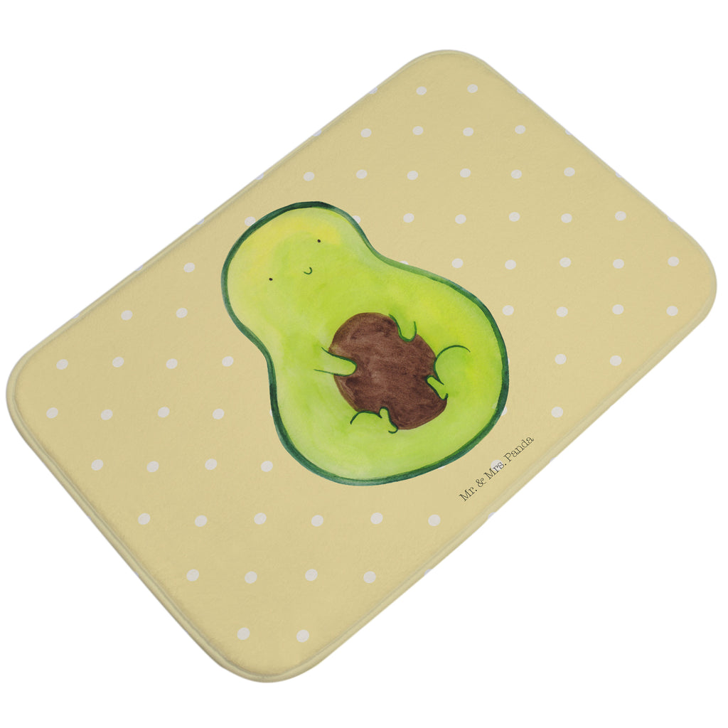 Badvorleger Avocado mit Kern Badematte, Badteppich, Duschvorleger, Badezimmerteppich, Badezimmermatte, Badvorleger, Duschmatte, Duschteppich, Avocado, Veggie, Vegan, Gesund, Avokado, Avocadokern, Kern, Pflanze, Spruch Leben