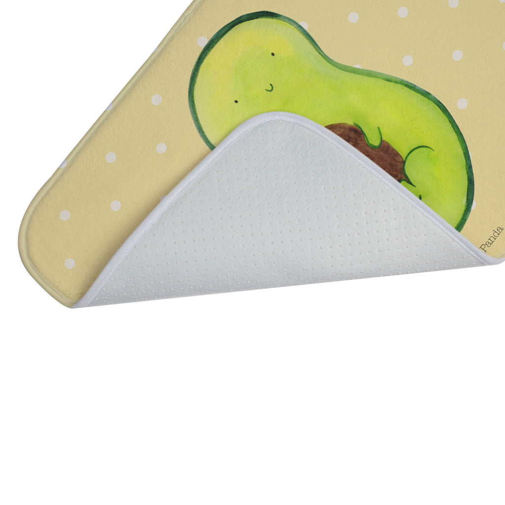 Badvorleger Avocado mit Kern Badematte, Badteppich, Duschvorleger, Badezimmerteppich, Badezimmermatte, Badvorleger, Duschmatte, Duschteppich, Avocado, Veggie, Vegan, Gesund, Avokado, Avocadokern, Kern, Pflanze, Spruch Leben