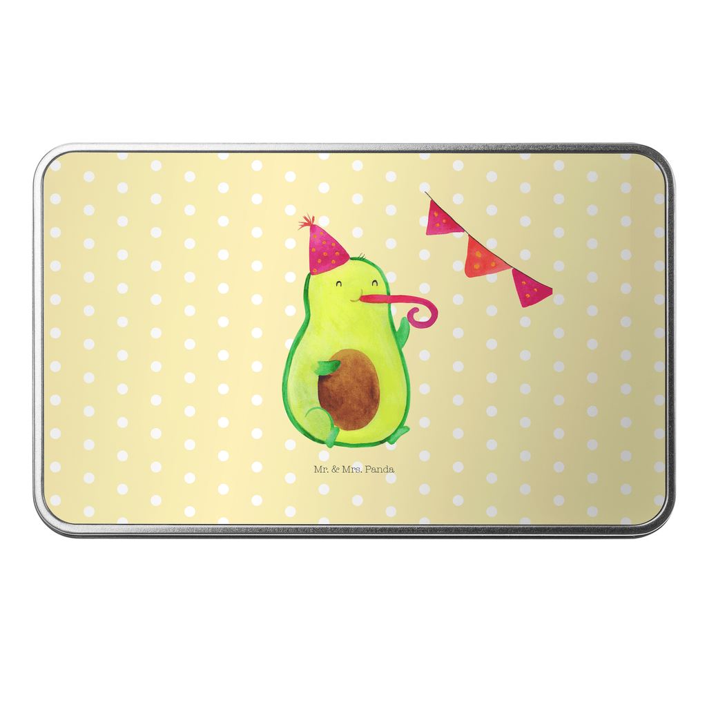 Metalldose rechteckig Avocado Party Blechdose, Metalldose, Blechbox, Container, Keksdose, Vorratsdose, Vorratsbox, Döschen, Versperbox, Vesperdose, Aufbewahrungsdose, Aufbewahrungsbox, Aluminiumdose, Dose, Avocado, Veggie, Vegan, Gesund, Avocados, Party, Geburtstag, Geburtstagsfeier, Happy Birthday, Feier, Feierei, Lieblingstag, Prüfung, Abifeier, Abi, Bestanden, Jahrestag, Jubiläum, Firmenfeier, Klassenfeier, Schulabschluss, Abschluss