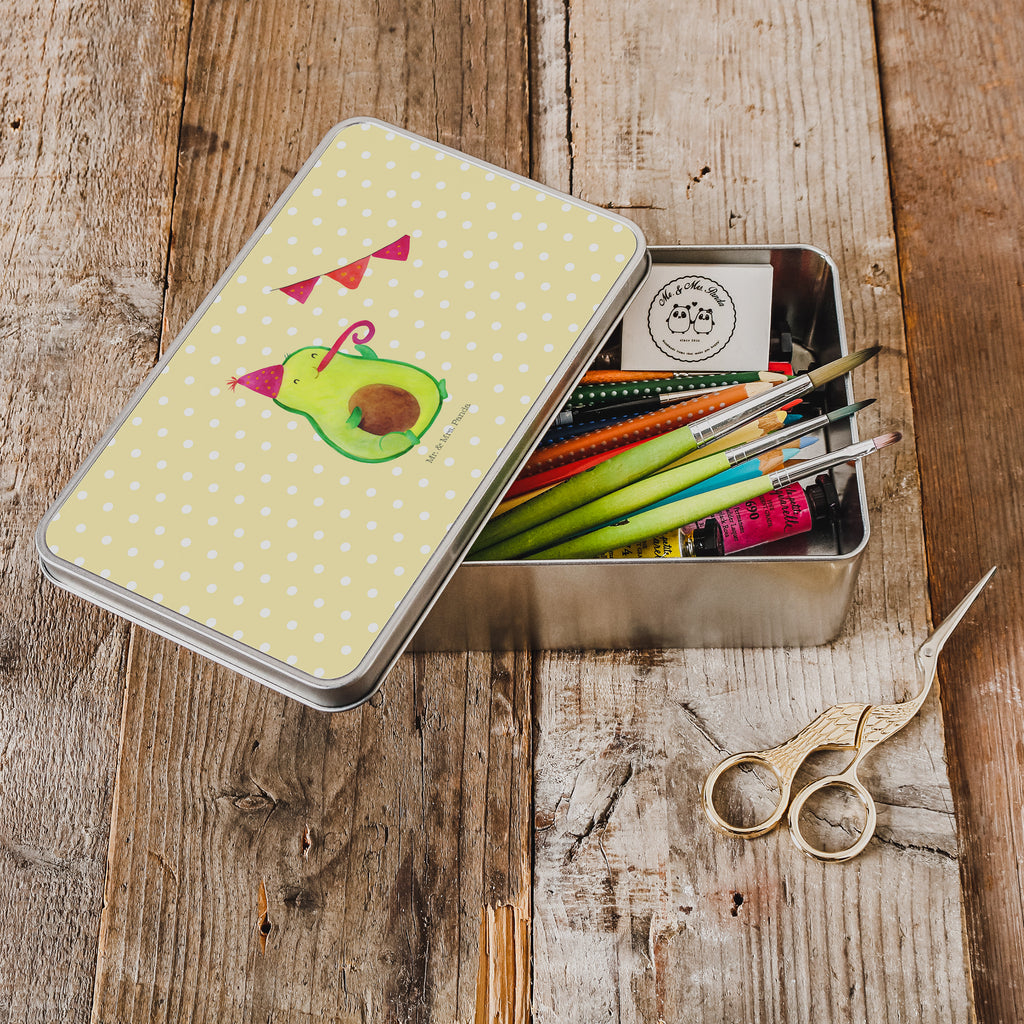 Metalldose rechteckig Avocado Party Blechdose, Metalldose, Blechbox, Container, Keksdose, Vorratsdose, Vorratsbox, Döschen, Versperbox, Vesperdose, Aufbewahrungsdose, Aufbewahrungsbox, Aluminiumdose, Dose, Avocado, Veggie, Vegan, Gesund, Avocados, Party, Geburtstag, Geburtstagsfeier, Happy Birthday, Feier, Feierei, Lieblingstag, Prüfung, Abifeier, Abi, Bestanden, Jahrestag, Jubiläum, Firmenfeier, Klassenfeier, Schulabschluss, Abschluss