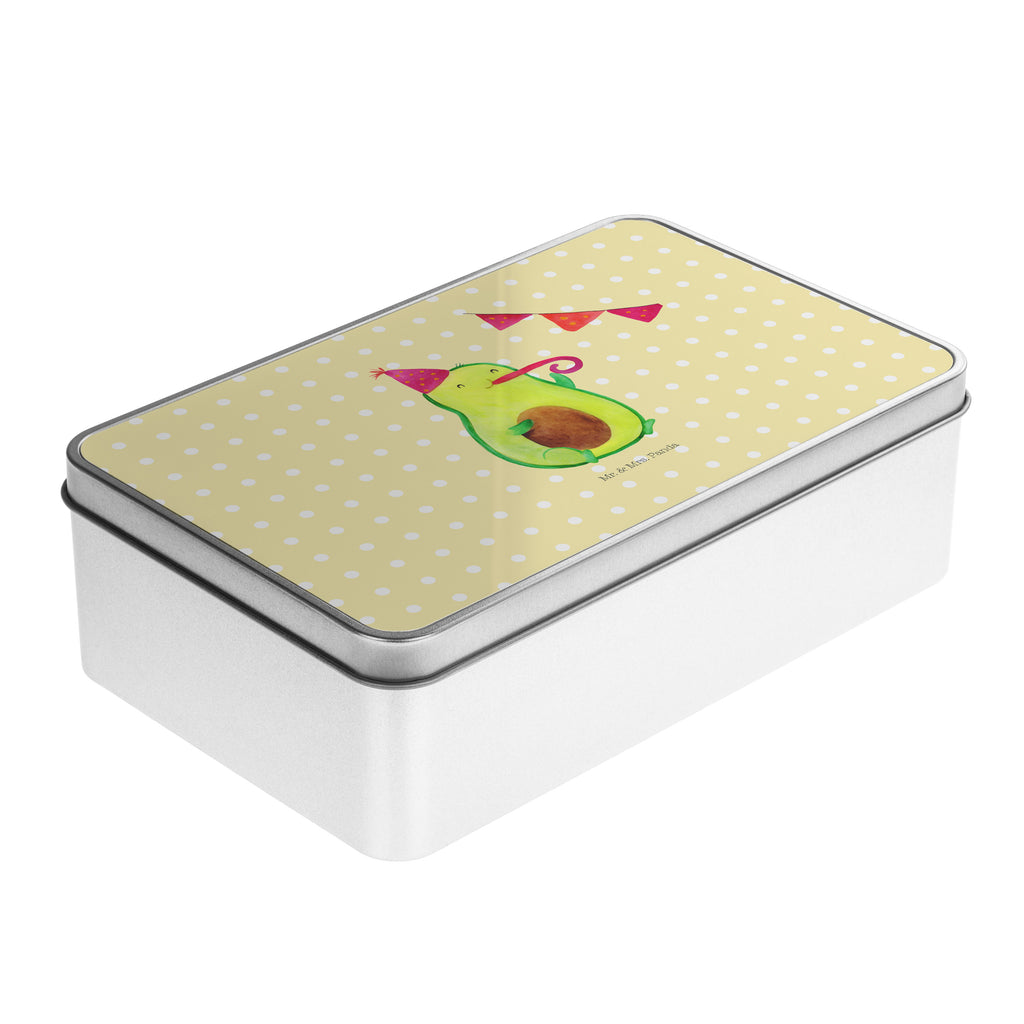 Metalldose rechteckig Avocado Party Blechdose, Metalldose, Blechbox, Container, Keksdose, Vorratsdose, Vorratsbox, Döschen, Versperbox, Vesperdose, Aufbewahrungsdose, Aufbewahrungsbox, Aluminiumdose, Dose, Avocado, Veggie, Vegan, Gesund, Avocados, Party, Geburtstag, Geburtstagsfeier, Happy Birthday, Feier, Feierei, Lieblingstag, Prüfung, Abifeier, Abi, Bestanden, Jahrestag, Jubiläum, Firmenfeier, Klassenfeier, Schulabschluss, Abschluss