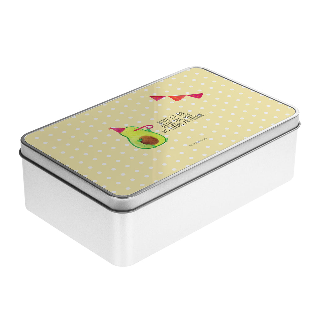 Metalldose rechteckig Avocado Party Blechdose, Metalldose, Blechbox, Container, Keksdose, Vorratsdose, Vorratsbox, Döschen, Versperbox, Vesperdose, Aufbewahrungsdose, Aufbewahrungsbox, Aluminiumdose, Dose, Avocado, Veggie, Vegan, Gesund, Avocados, Party, Geburtstag, Geburtstagsfeier, Happy Birthday, Feier, Feierei, Lieblingstag, Prüfung, Abifeier, Abi, Bestanden, Jahrestag, Jubiläum, Firmenfeier, Klassenfeier, Schulabschluss, Abschluss